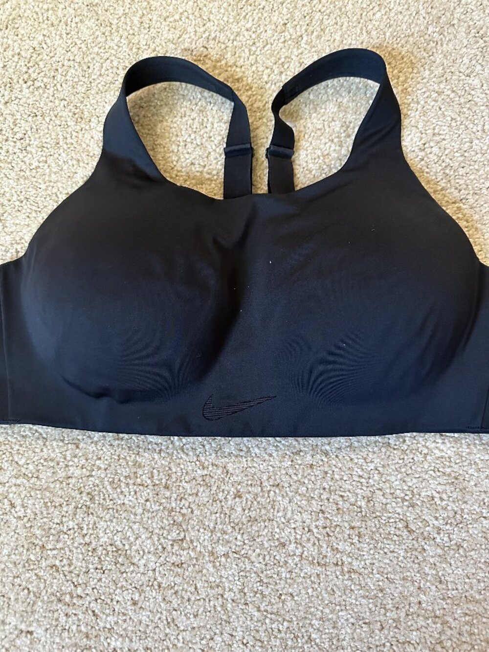 Nike Black Sports Bra, black, size large
